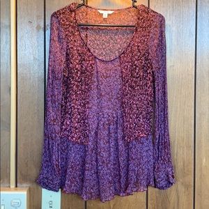 Floral bohemian top